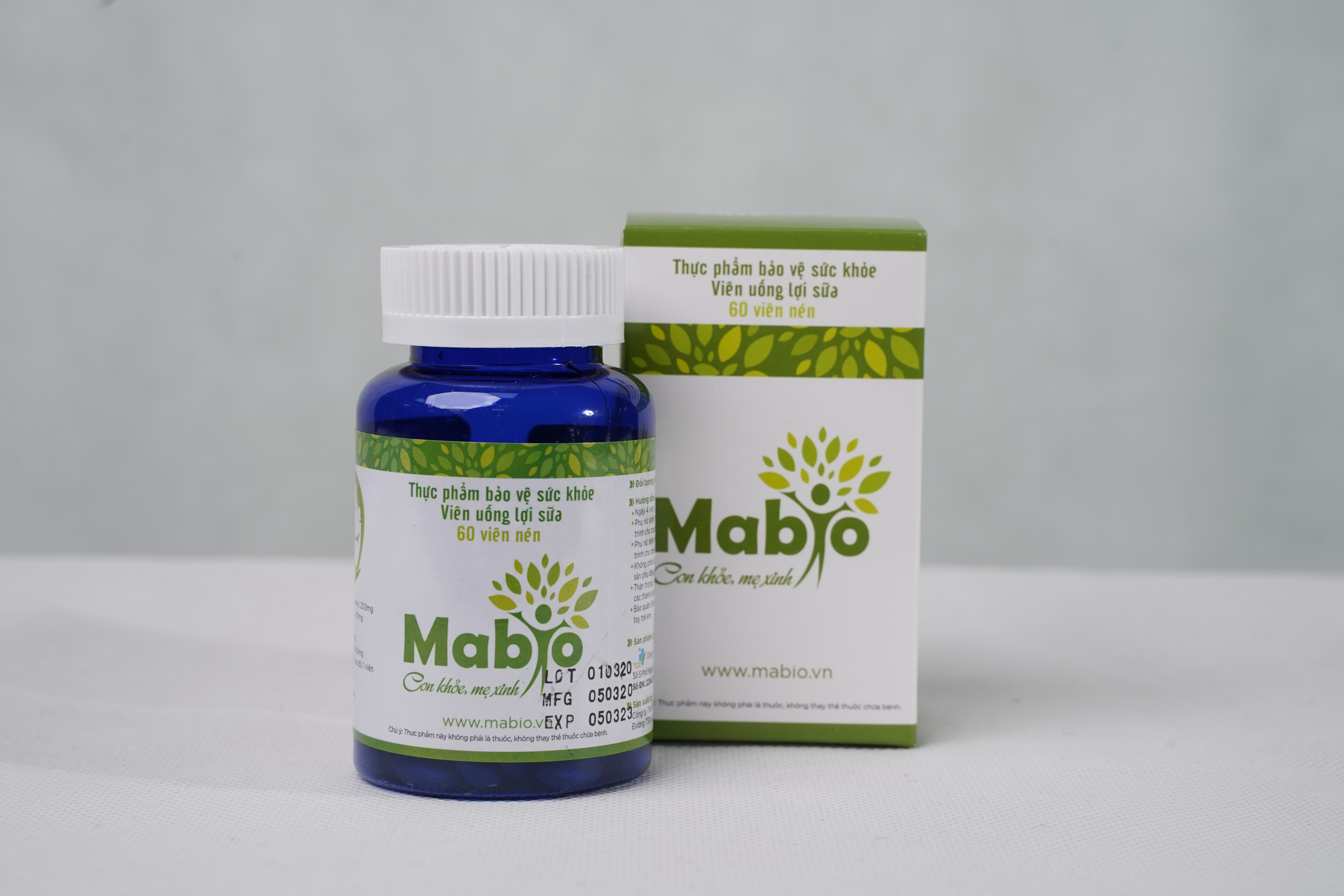 Combo 4 Hộp Viên uống lợi sữa Mabio, Tăng số lượng, chất lượng sữa mẹ, phục hồi sức khỏe sau sinh