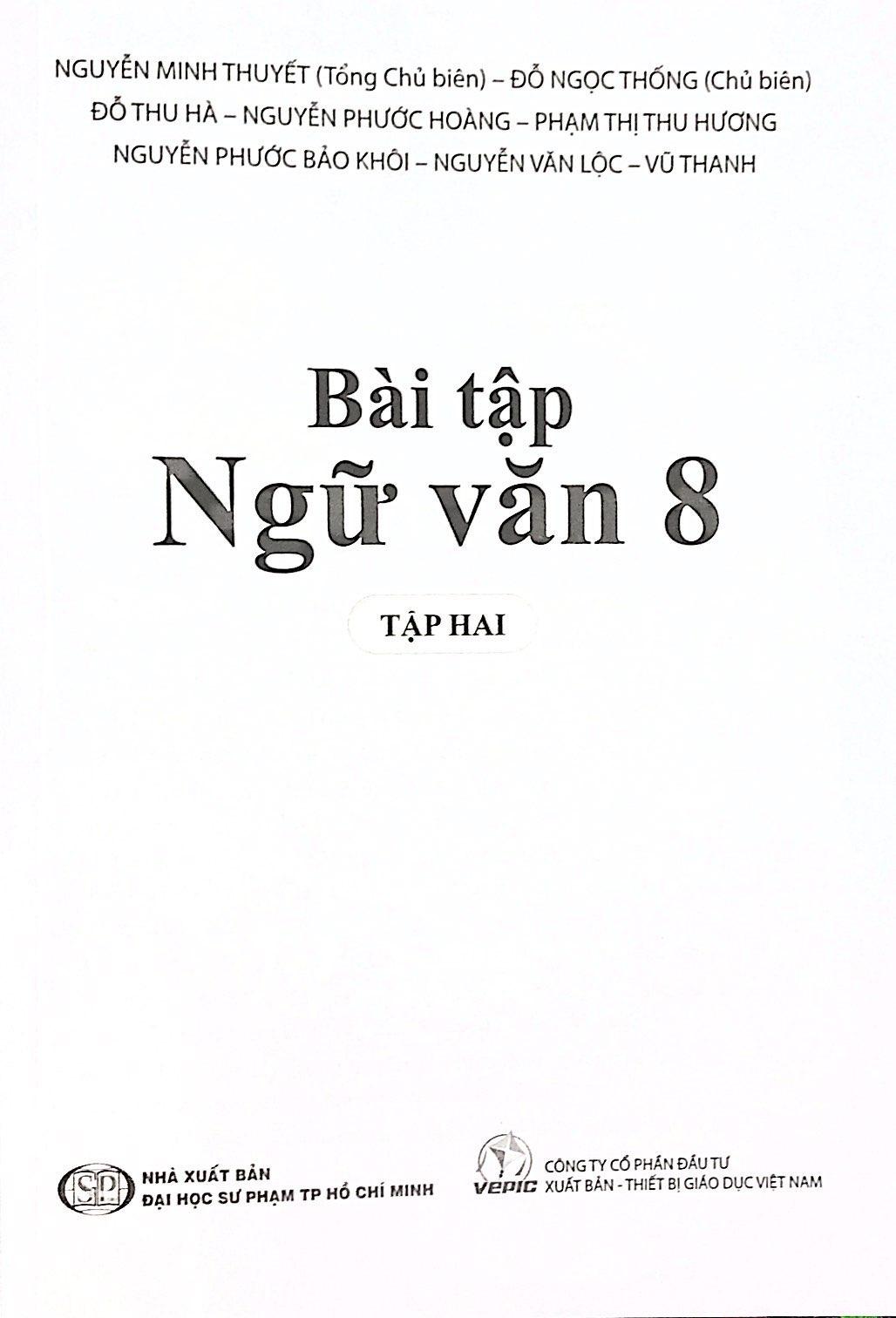 Bài Tập Ngữ Văn 8 - Tập 2