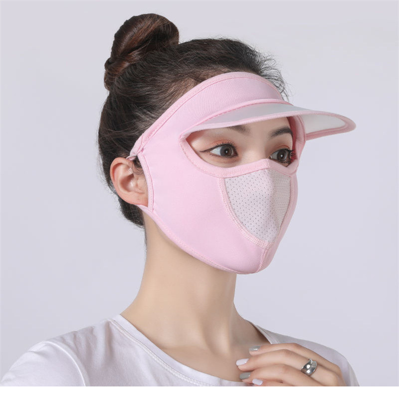 Khẩu Trang Chống Nắng Có Vành Che Kín Toàn Bộ Mặt Chống Tia UV, Bụi Bẩn Cho Nữ