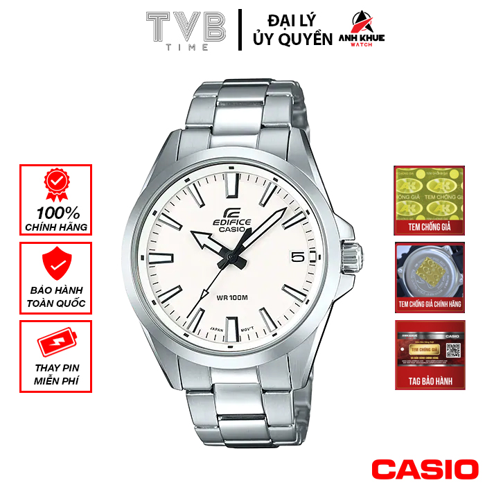 Đồng hồ nam dây kim loại Casio Edifice chính hãng EFV-100D-7AVUDF