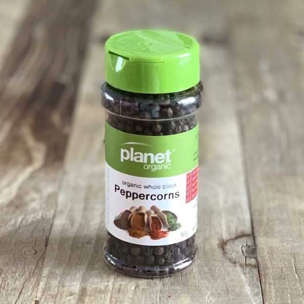 Hạt tiêu đen (peppercorns black) hữu cơ Planet Organic 50g