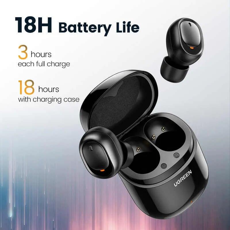 Ugreen UG80311CM338TK Bluetooth 5.0 tai nghe Earphone chuẩn TWS True Wireless âm thanh Stereo - HÀNG CHÍNH HÃNG