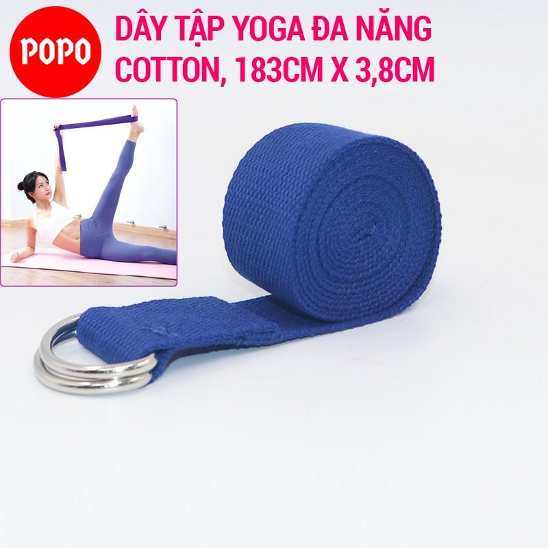 Dây tập yoga cotton dài 1,8m POPO YGT11 đa năng tập cơ tay, chân, lưng