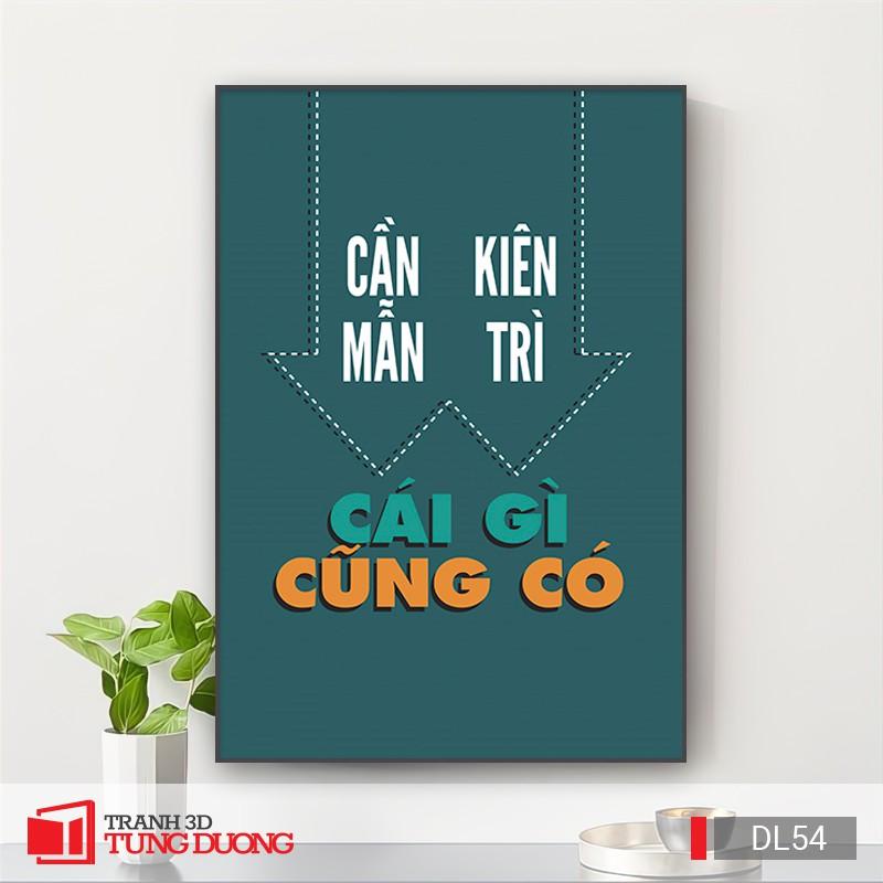 Tranh Canvas động lực văn phòng câu nói slogan truyền cảm hứng, tranh canvas trang trí DL12