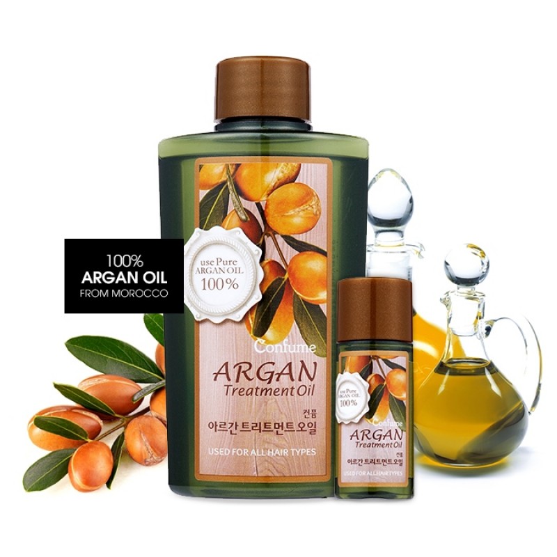 Tinh dầu thảo dược Argan Confume Argan Treatment Oil Hàn Quốc 120/25ml tặng móc khóa