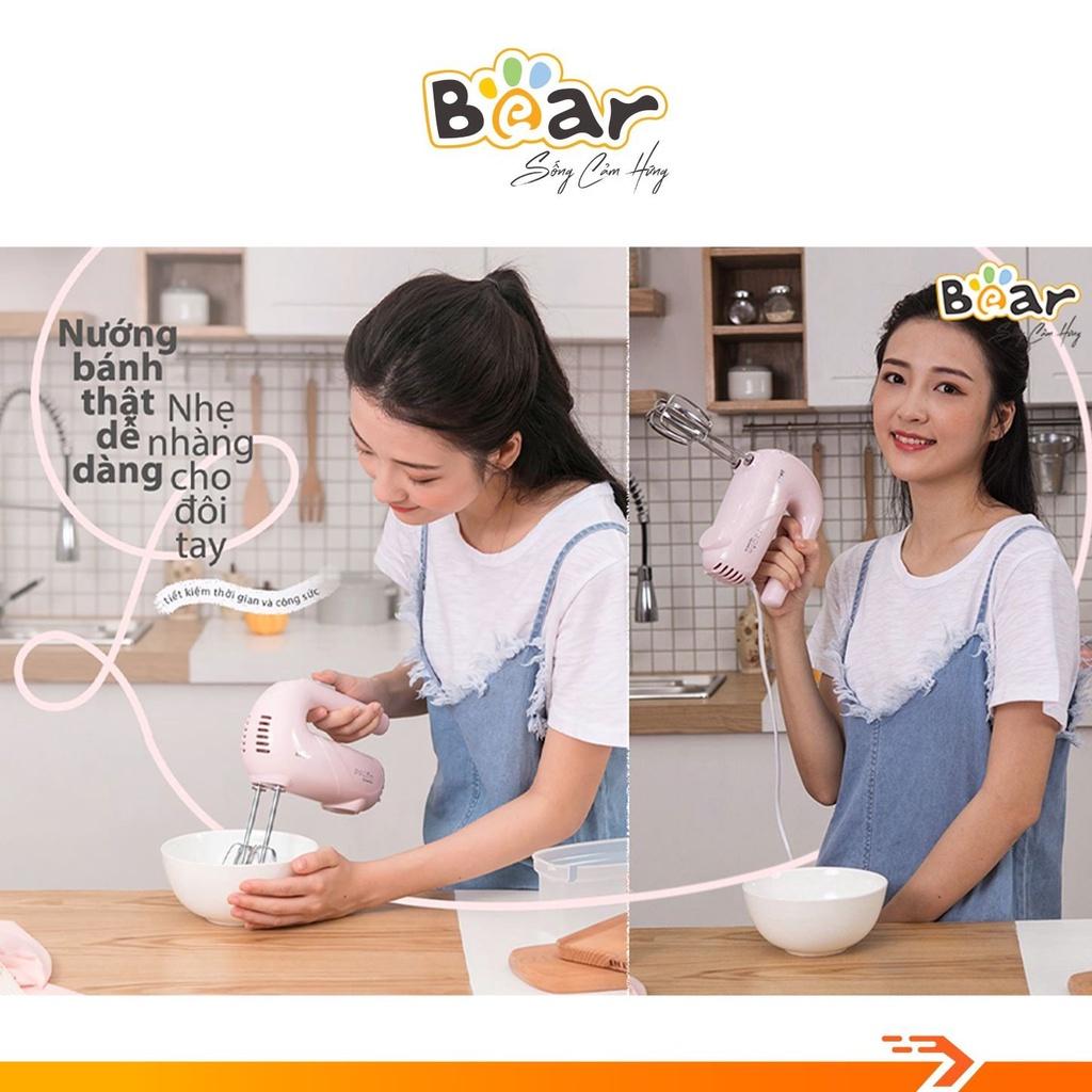 Máy Đánh Trứng Cầm Tay Bear DDQ-A01G1 Máy Đánh Trứng Mini Đứng 5 Tốc Độ - Hàng Chính Hãng