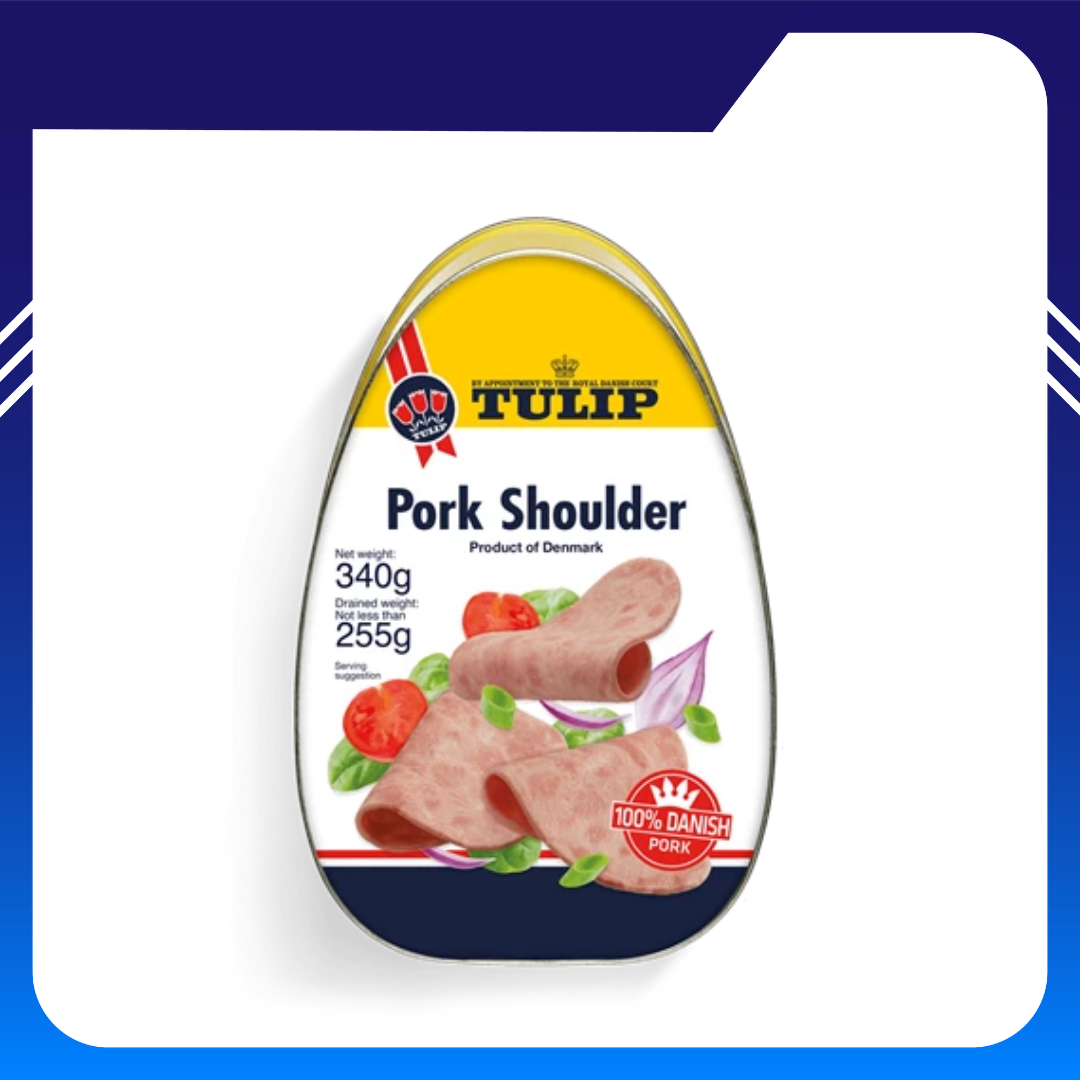 Thịt Hộp Ham Vai Heo Tulip 340g (Đan Mạch)