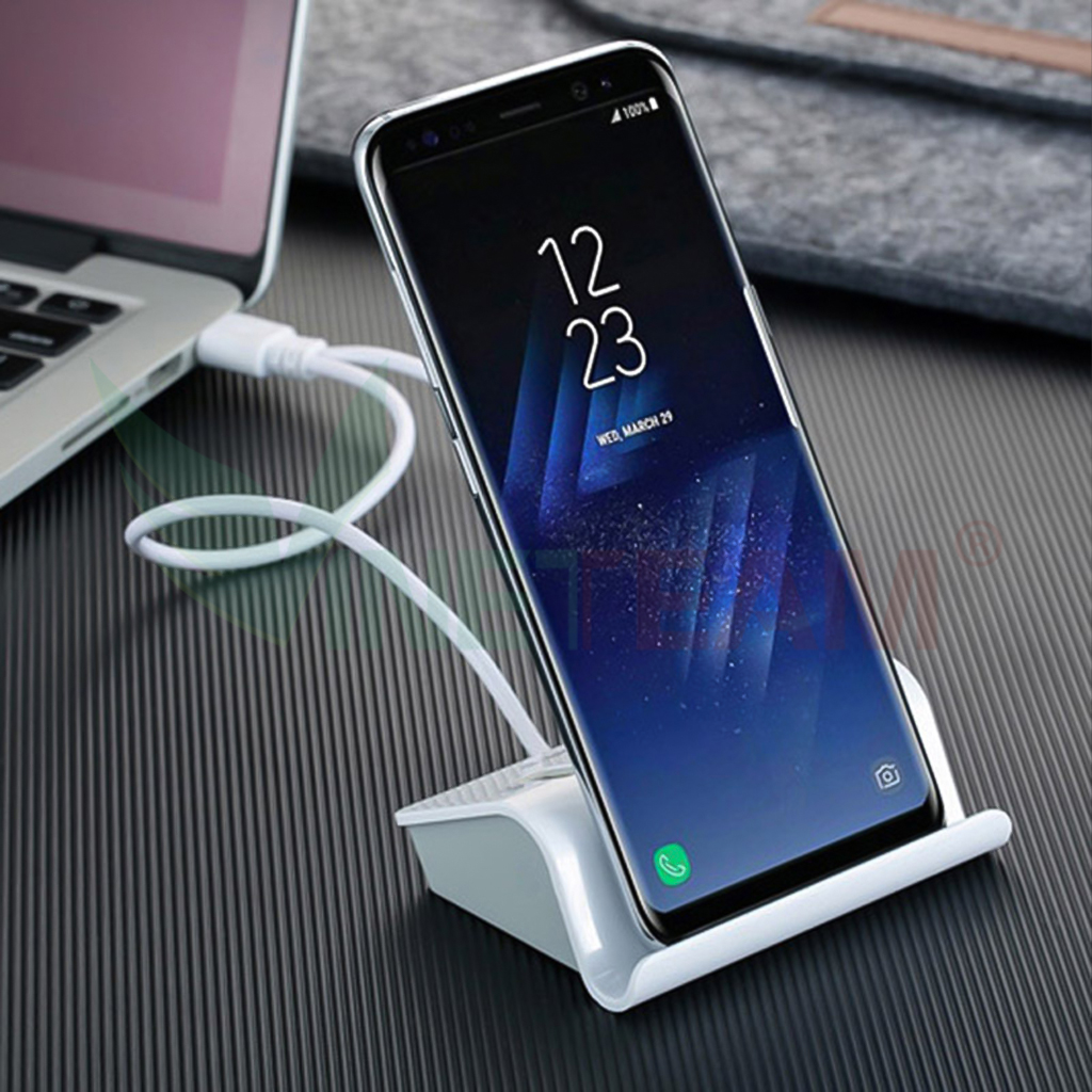 Bộ Chia 4 Cổng Usb Otg Hub Kiêm Giá Đỡ Kết Nối Điện Thoại Với Chuột Và Bàn Phím Chơi Game Mobile - Hàng Chính Hãng