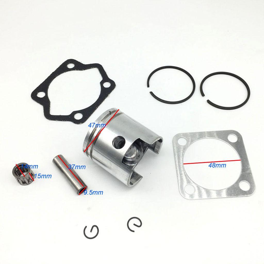 47mm Piston Pin Gasket Set for 80cc Motorized Bicycle 2 Stroke Engine, New