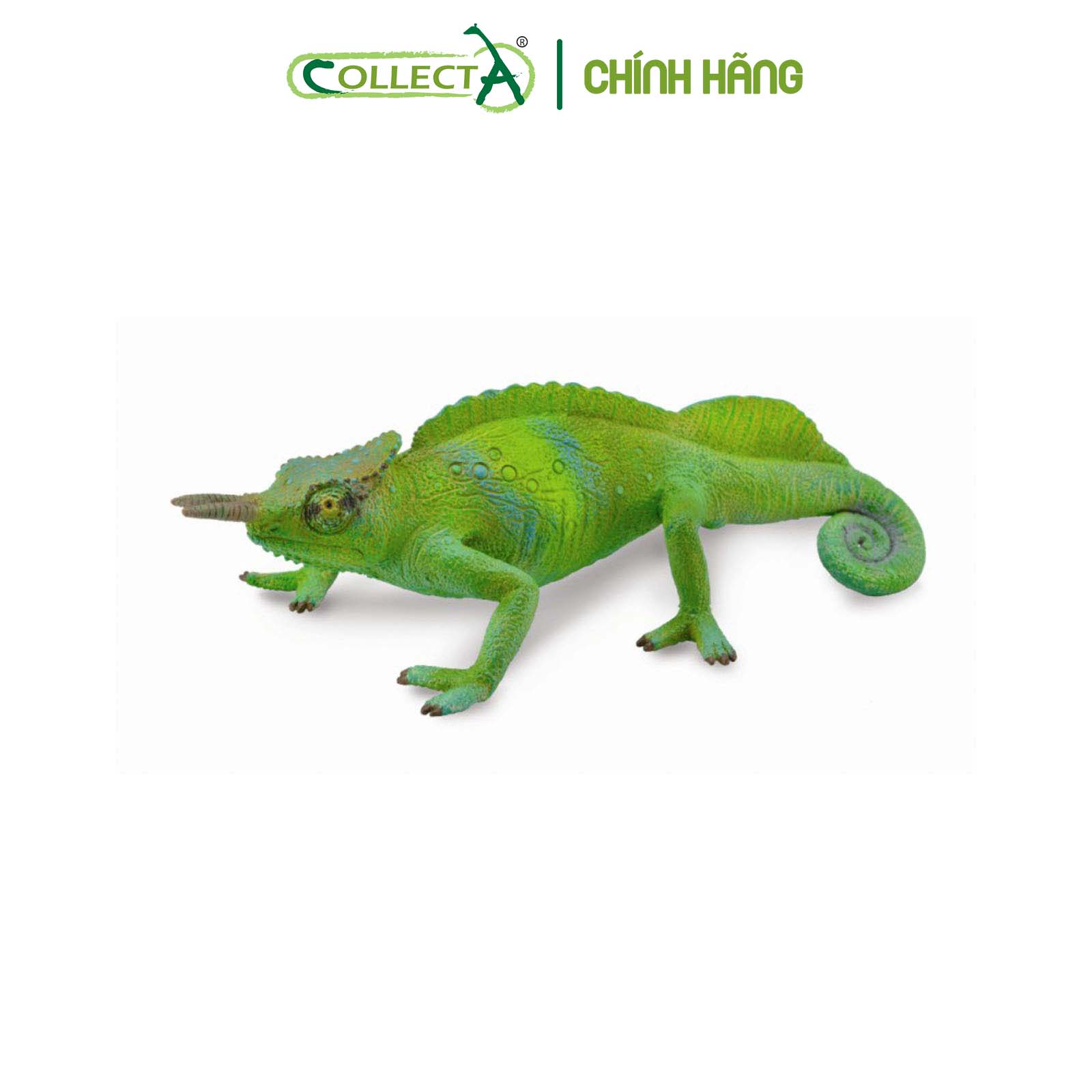 Mô hình thu nhỏ: Tắc Kè Cameroon Sailfin - Cameroon Sailfin Chameleon, hiệu: CollectA, mã HS 9653140[88805] -  Chất liệu an toàn cho trẻ - Hàng chính hãng