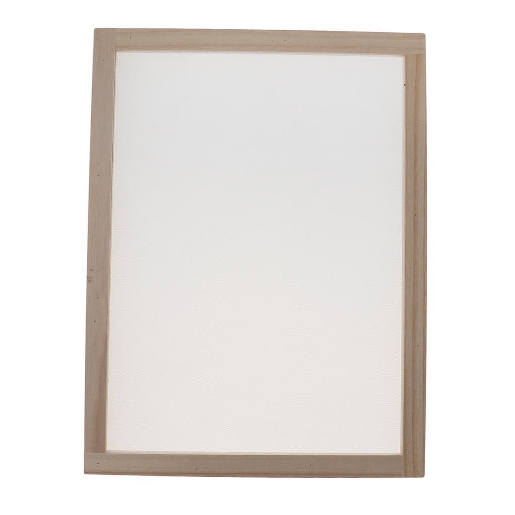 2-Piece of Sizes Paper Making Kit Mould Screen Frame, DIY Craft Gift, Handcraft , Recycling, Paper Art, for Kids Adults