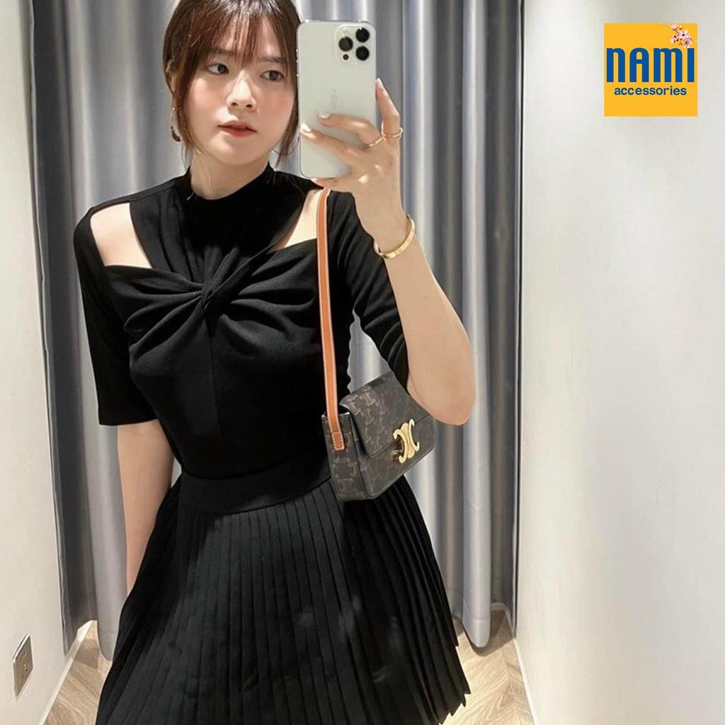 Áo xoắn ngực tay lỡ đơn giản nhẹ nhàng xinh xắn gợi cảm Nanami - ATNU049