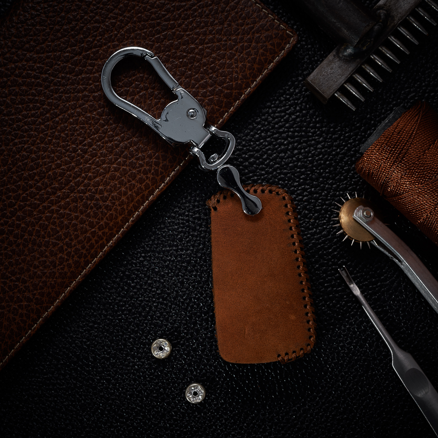 Bao Da Chìa Khóa dành cho Ô Tô Chervrolet Cruze 3 nút da bò sáp dạng hộp