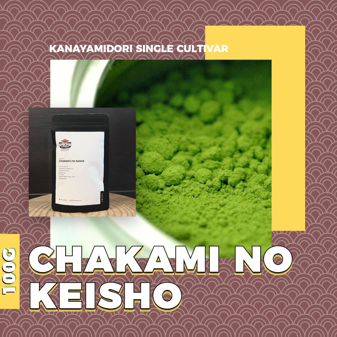 100g Bột Matcha Uji Nhật Bản - Chakami no Keisho | Ceremonial Grade | Thu hoạch tại Kyoto, Nhật Bản