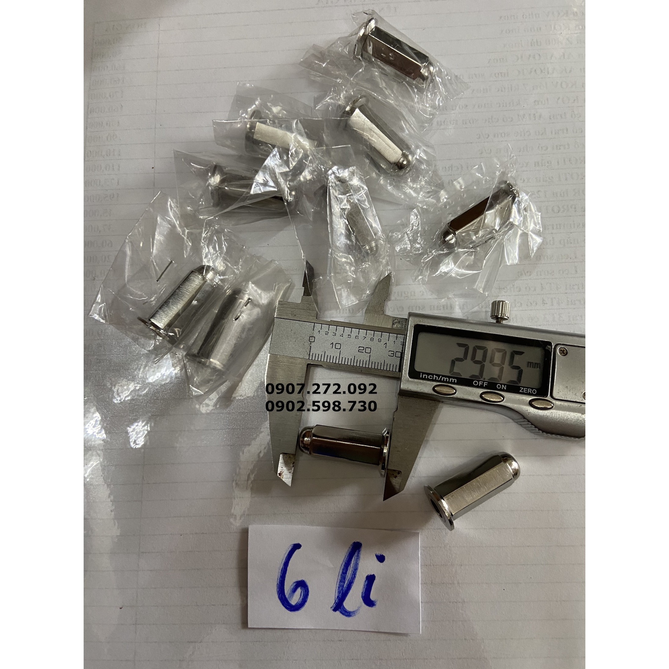 Ốc đầu cổ pô inox 304 6li 7li 8li dành cho xe máy - moto