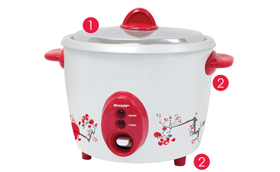 Nồi cơm điện Sharp KSH-D11V làm từ chất liệu cao cấp