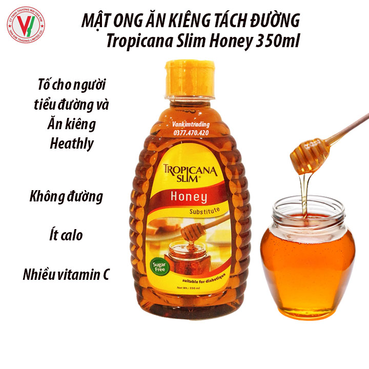 Mật Ong Ăn Kiêng Sugar Free Tropicana Slim (350ml)