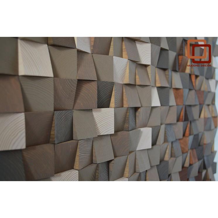 Tranh gỗ trang trí 3D tone NÂU ẤM ÁP -