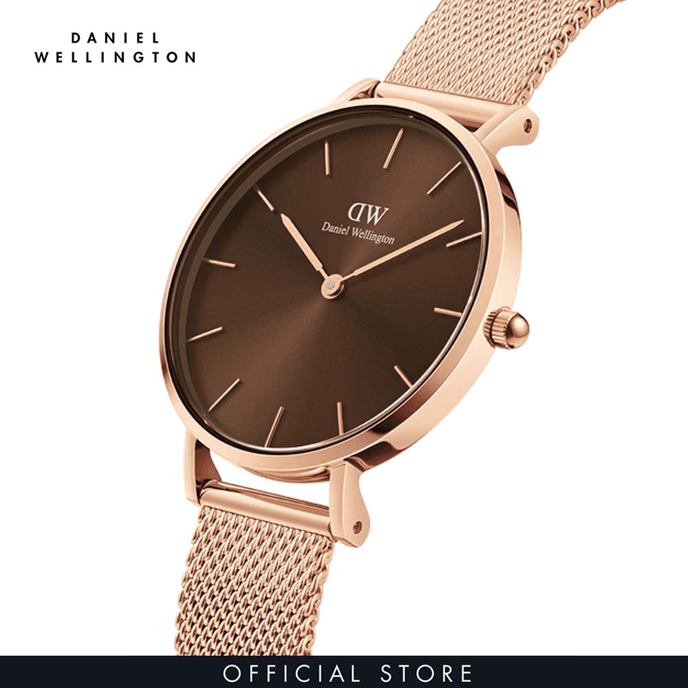 Đồng hồ Nam Daniel Wellington dây Lưới - Petite Amber 36mm DW00100478