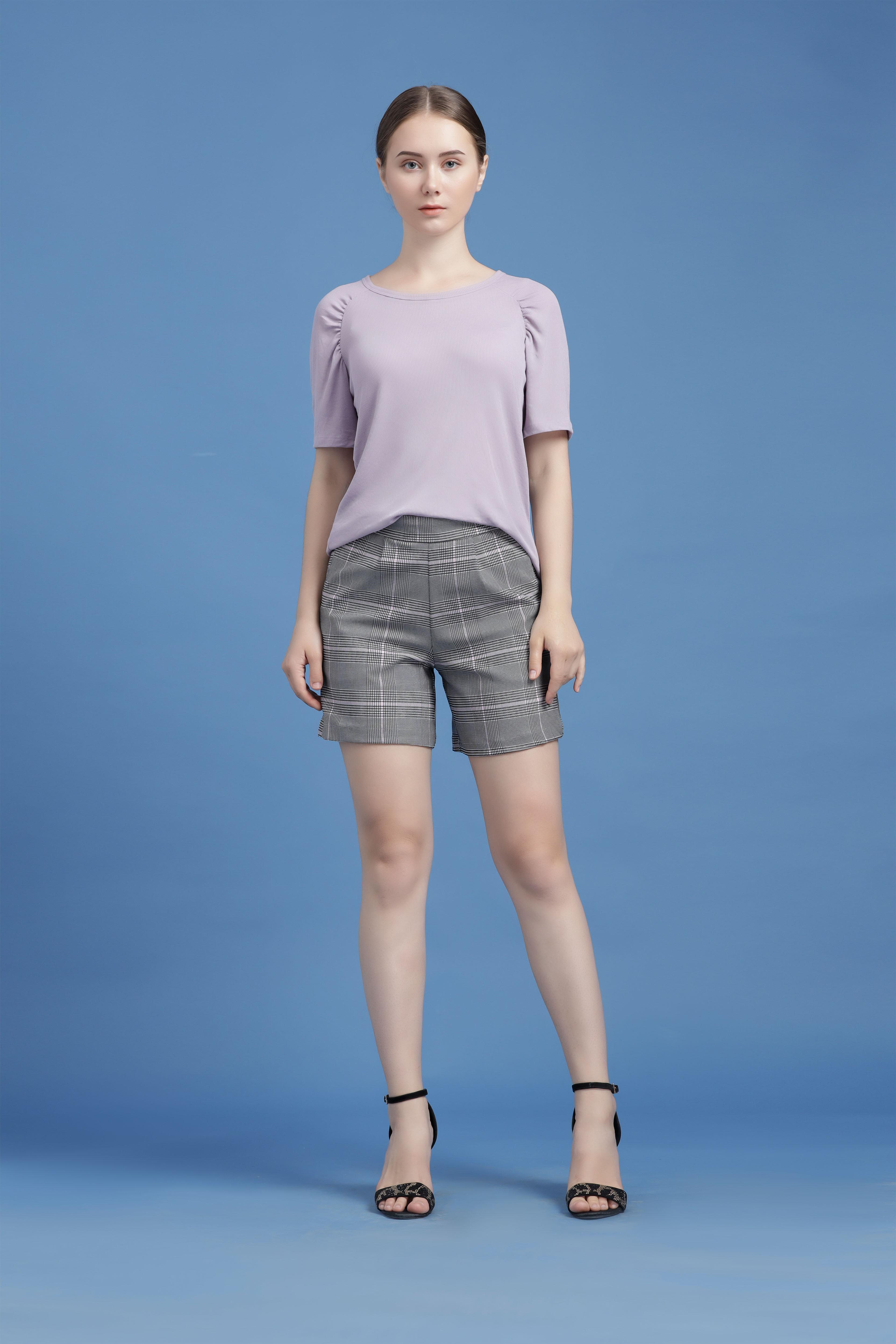 Áo thun cổ tròn nữ Callia Rosa tee tay lửng