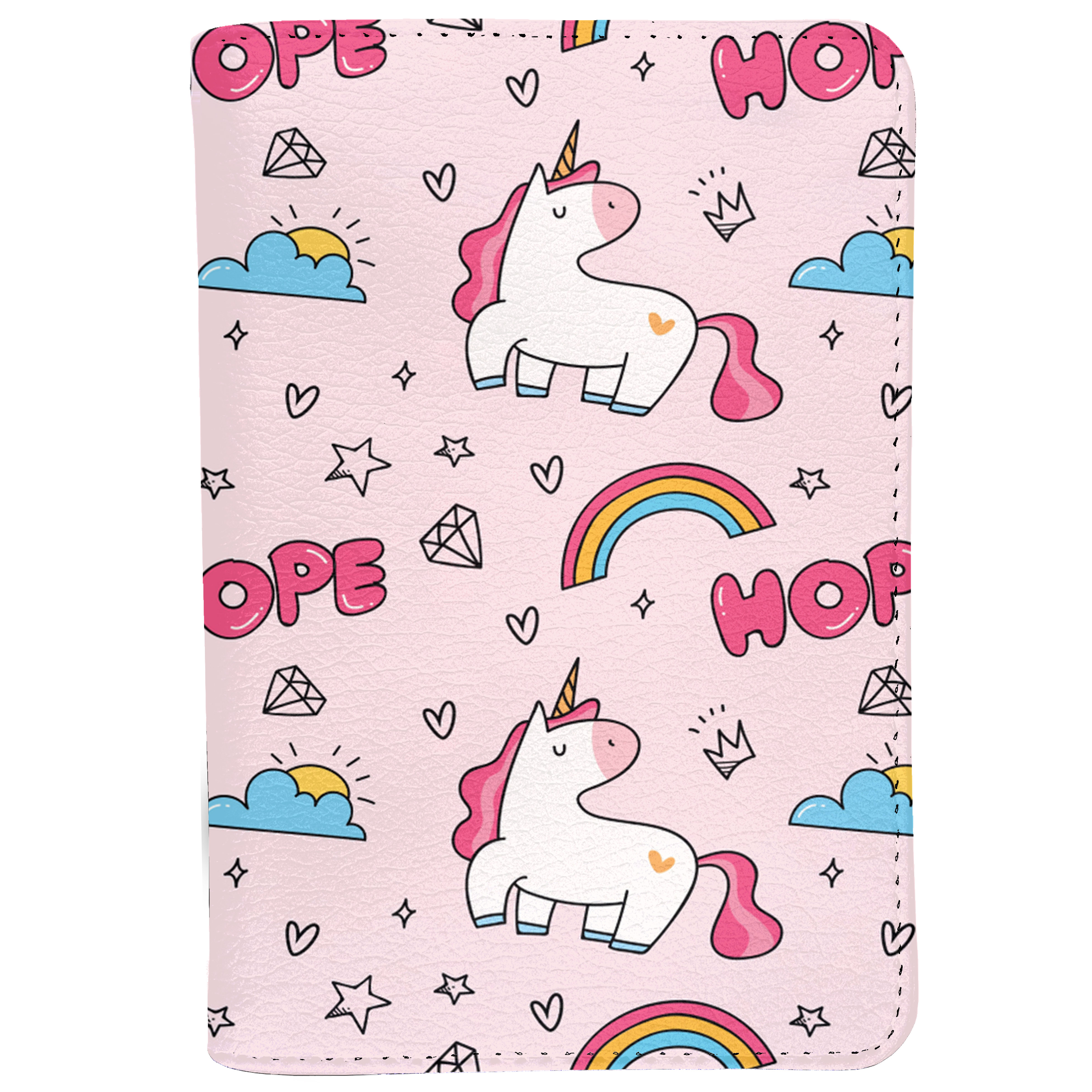 Bao Da Hộ Chiếu KỲ LÂN UNICORN CUTE - Ví Đựng Passport Du Lịch STormbreaker Dễ Thương - Passport Cover Holder - ATPP029