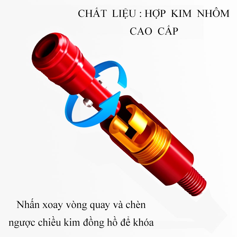 Đầu Nối Cán Vợt Tốc Độ Bennuo, Khớp Nối Vợt Cá Mở Rộng Gắn và Gỡ Mặt Vợt Nhanh Chóng DCC5