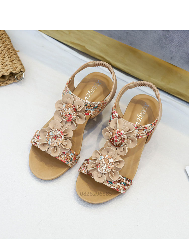 Giày quai ngang nữ giày sandals nữ dép quai hậu nữ cao 5 cm - 320-324