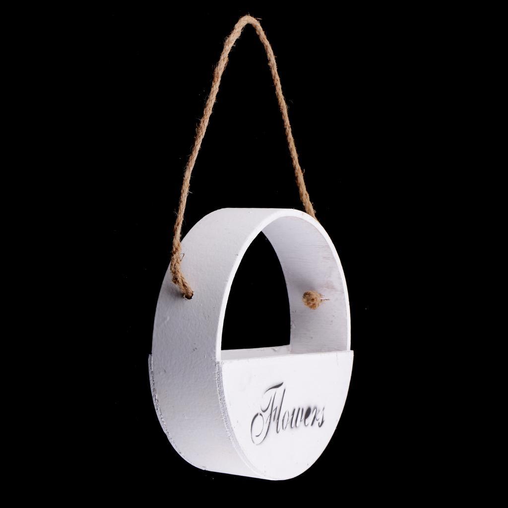 Wooden Flower Basket Pot Plant Trays for Home Garden Decorations DIY Crafts