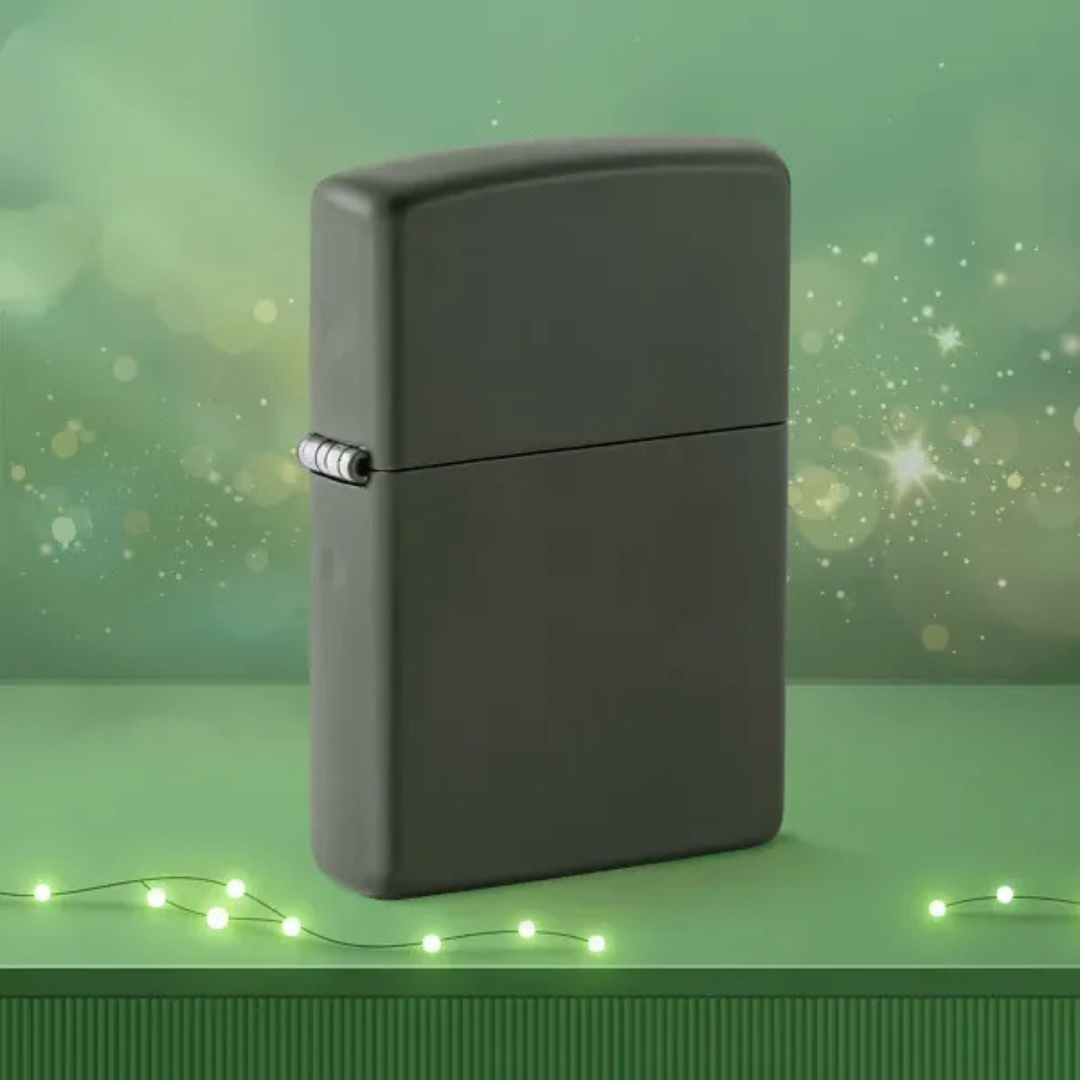 Bật Lửa Zippo Classic Matte Green Xanh Lá Chính Hãng Mỹ - Phong Cách Mạnh Mẽ, Không Dấu Vân Tay, Bền Bỉ Theo Năm Tháng, Bảo Hành Trọn Đời
