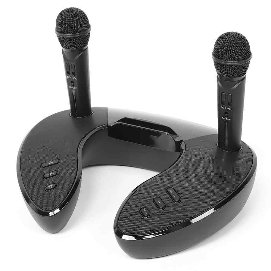 Loa Karaoke Bluetooth 5.0 ST-2021 Kèm 2 Micro Có Đèn Led Vũ Trường Cực Hay