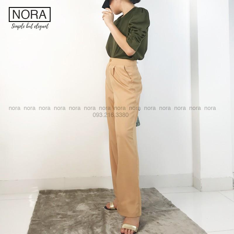 Quần Ống Rộng Culottes Xuông Dài 100cm, Quần Vải Suông Rũ Siêu Mềm Cao Cấp | NQ02 | Màu Be