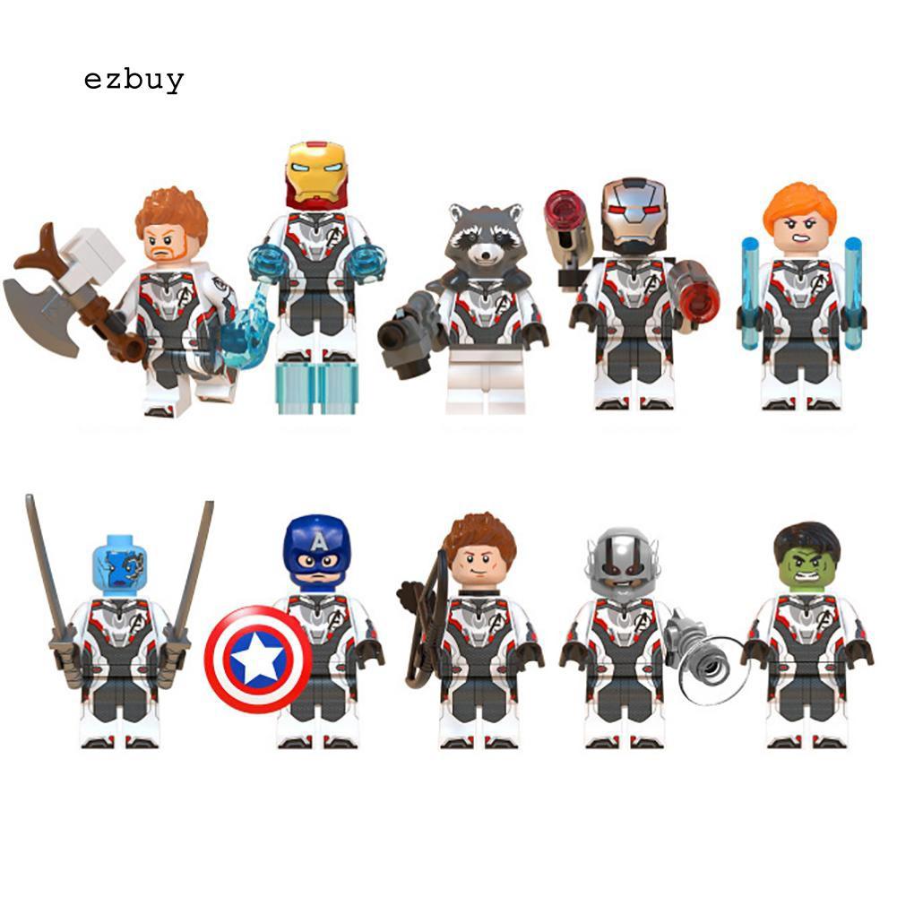 10 mô hình hoạt hình nhân vật phim Avengers 2 inch bằng PVC