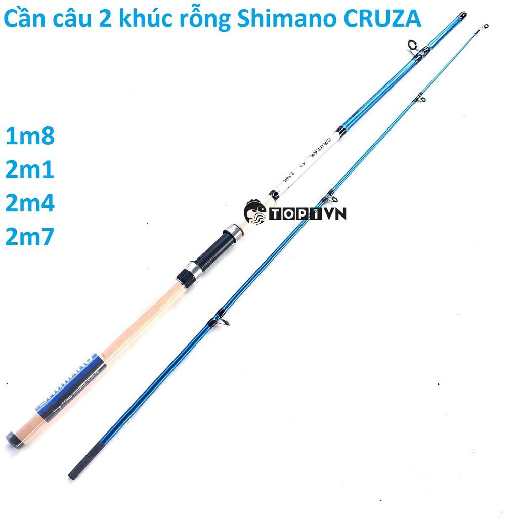 Hot Cần câu 2 khúc rỗng Shimano CRUZA tải cá cao - Top1VN