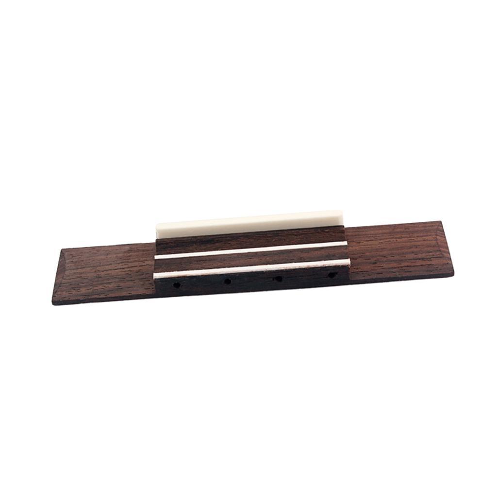 4 String Rosewood Acoustic Guitar Bone Bridge Saddle for String Instrument
