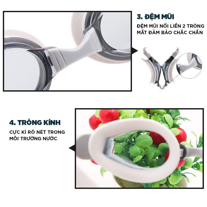 Kính bơi chống tia UV , Chống sương mù , bảo vệ mắt Cleacco, dành cho vận động viên chuyên nghiệp hoặc người có sở thích đi bơi mỗi ngày, màu sắc đa dạng - Hàng Chính Hãng