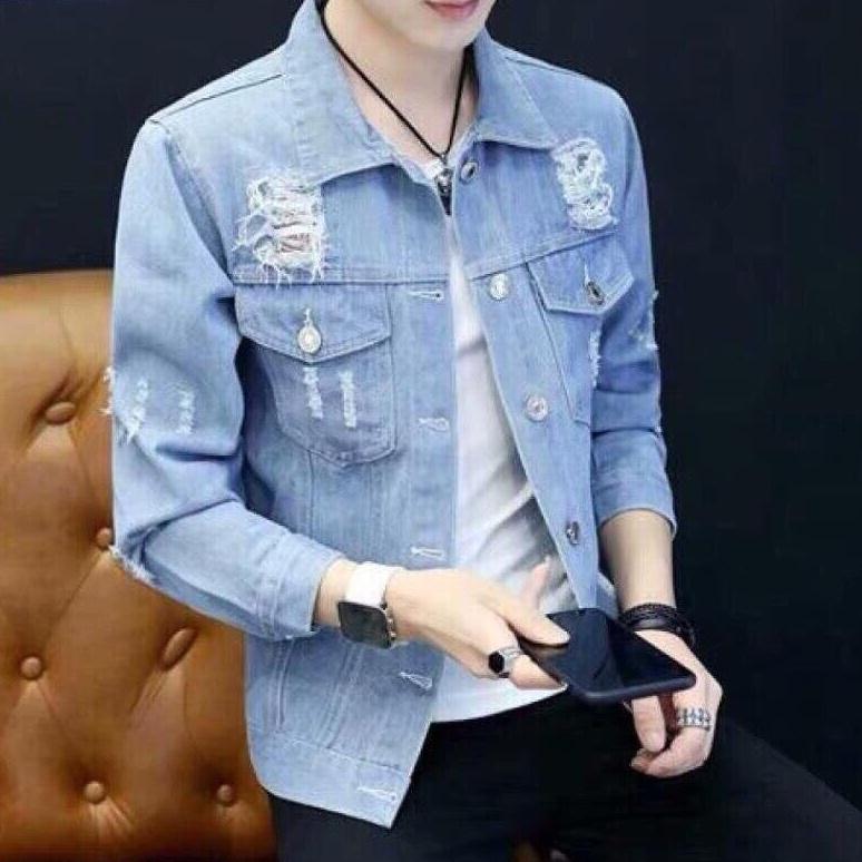 Áo khoác jean nam thời trang cao cấp, chất liệu denim thoáng mát, hàng chuẩn shop BEN Shop0807 v21