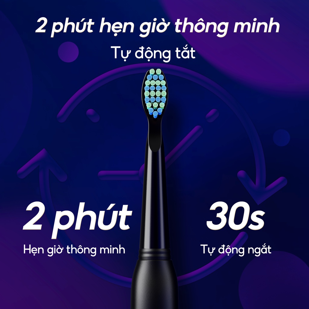 Bàn chải điện Sonic thế hệ mới Seago SG 958 - Bảo hành 12 tháng