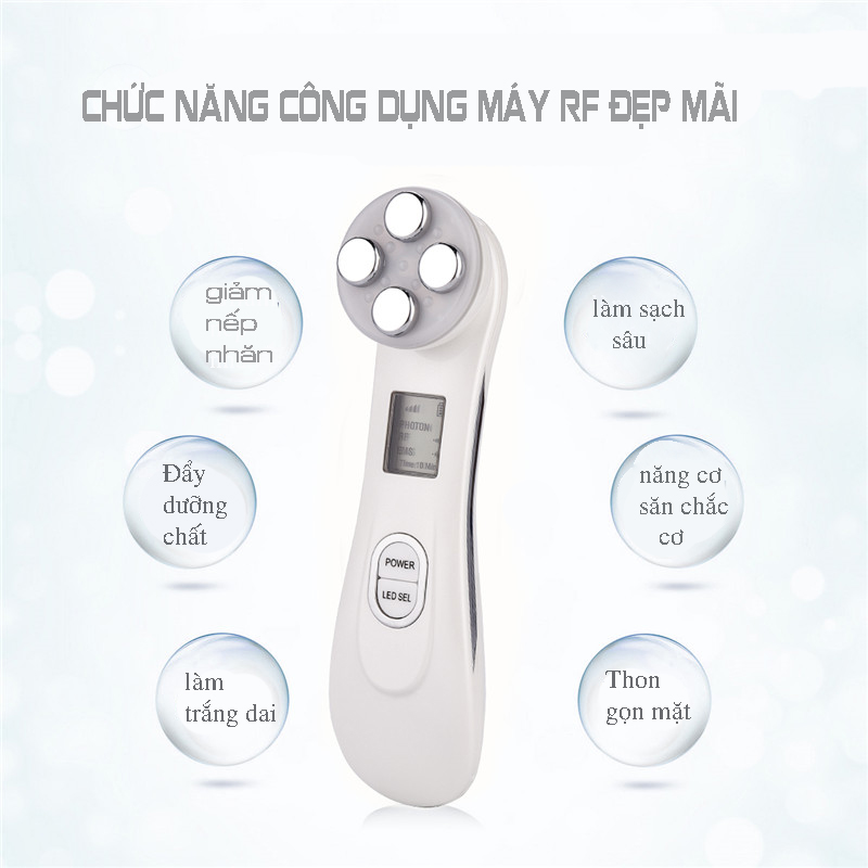 Máy Nâng Cơ Mặt RF Light D1008 ( đi kèm bút massage mắt )