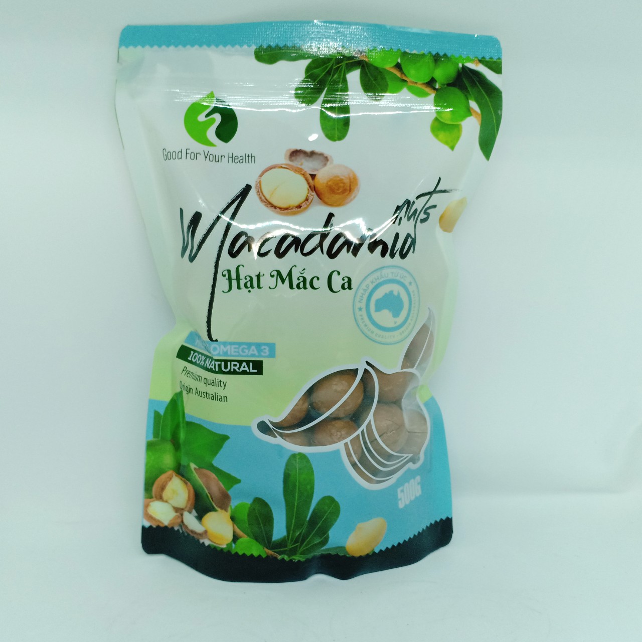 Hạt Macca nứt vỏ Úc túi 500g