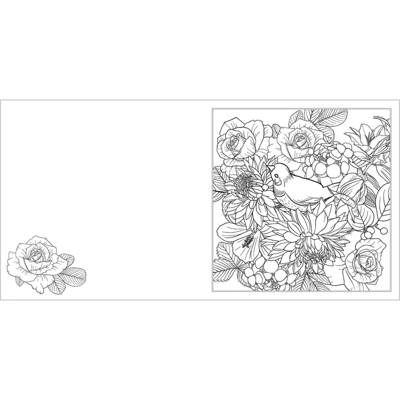 Sách Happy Thoughts - Breathe & Bloom Colouring Book