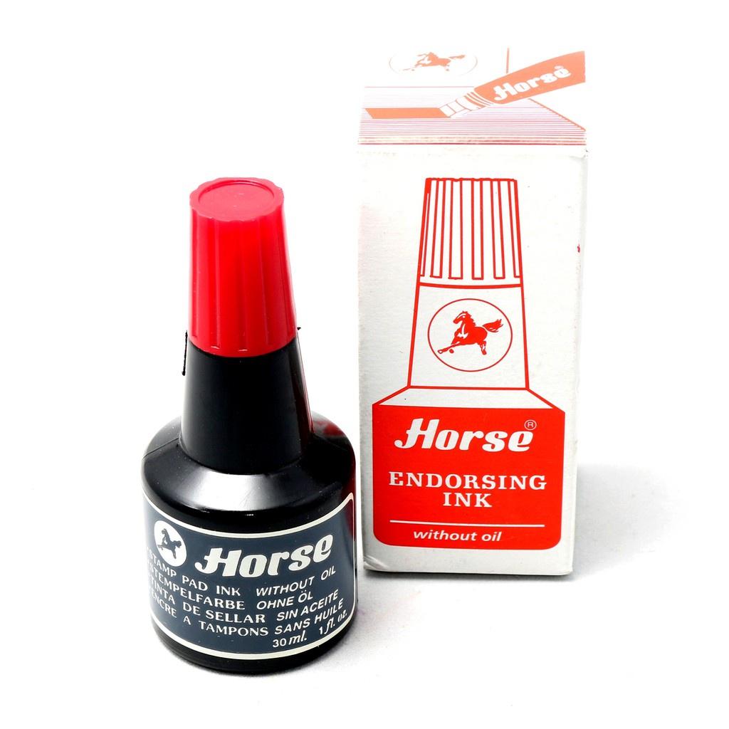 Mực Dấu Horse Đậm Vừa Màu Tươi Không Lem Đỏ Đen Xanh