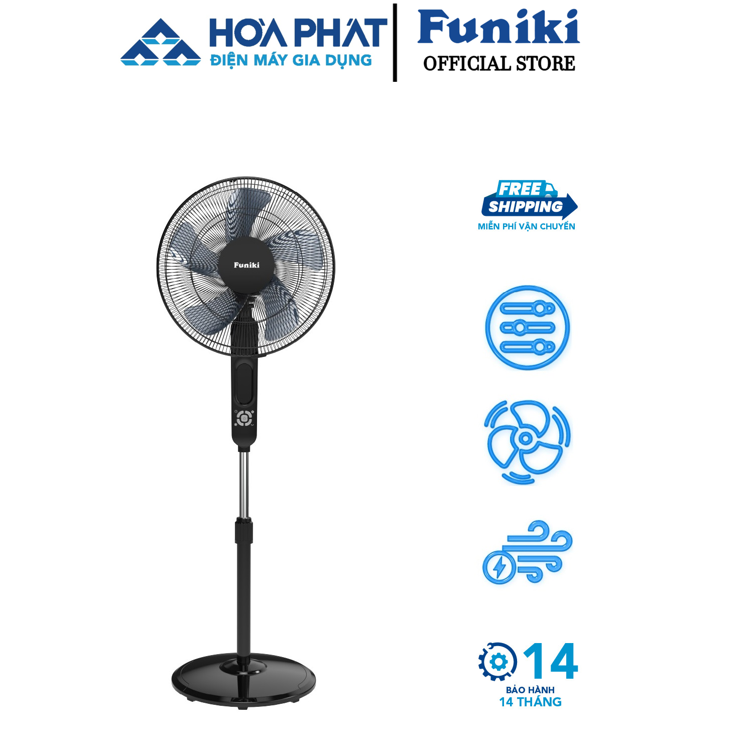 Quạt Đứng Funiki HQD5856 (Model 2024) Hàng Chính Hãng