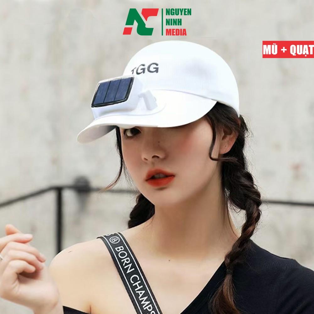 Mũ Lưỡi Trai Kèm Quạt Năng Lượng Mặt Trời Có Cổng Sạc USB Tiện Dụng