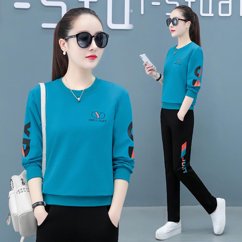 Bộ nỉ da cá nữ thu đông cao cấp - Đồ thể thao đẹp YBN45 mẫu mới nhất 2021