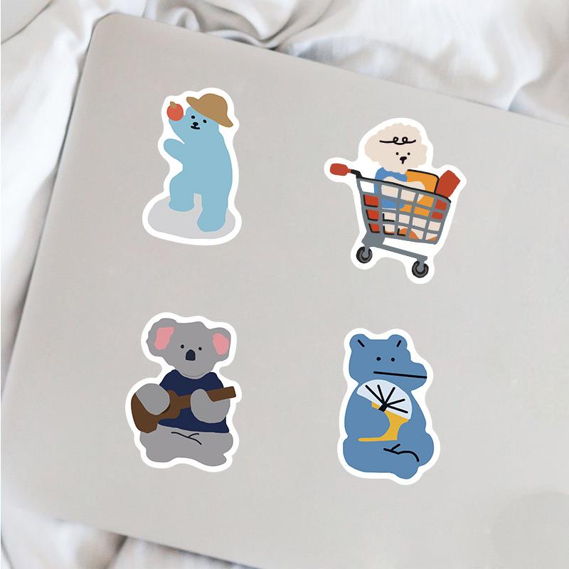 Sticker phong cách hàn quốc hoạt hình cute trang trí mũ bảo hiểm,guitar,ukulele,điện thoại,sổ tay,laptop-mẫu S47