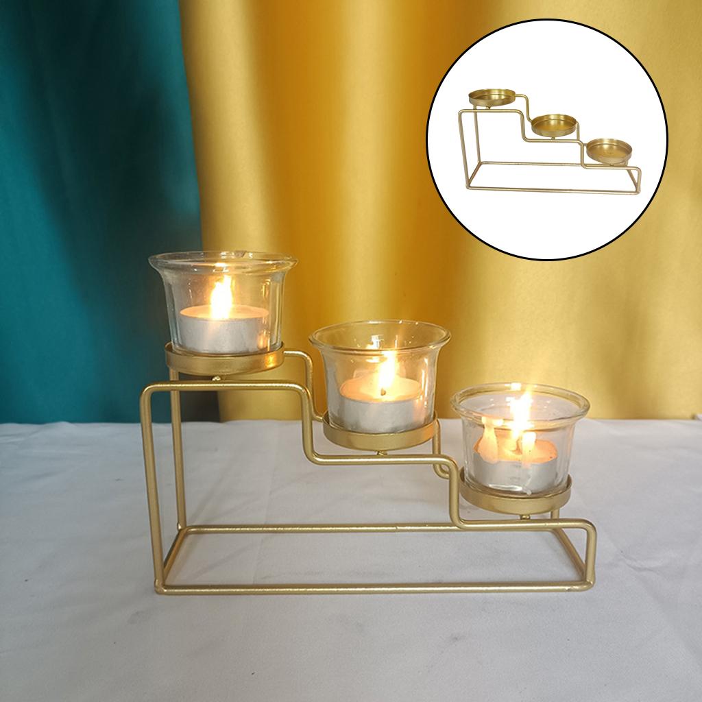 Metal Candlestick Candle Holder Home Table Dinner Ladder Candle Stick Stand