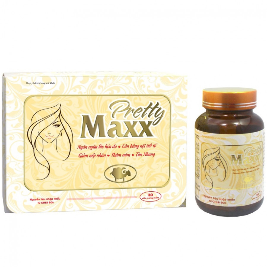 Viên uống dưỡng da nhau thai cừu Pretty Maxx