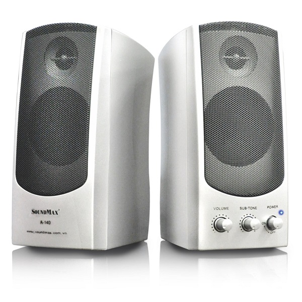 Loa Vi Tính SoundMax A-140/2.0 10W TG - Hàng Chính Hãng