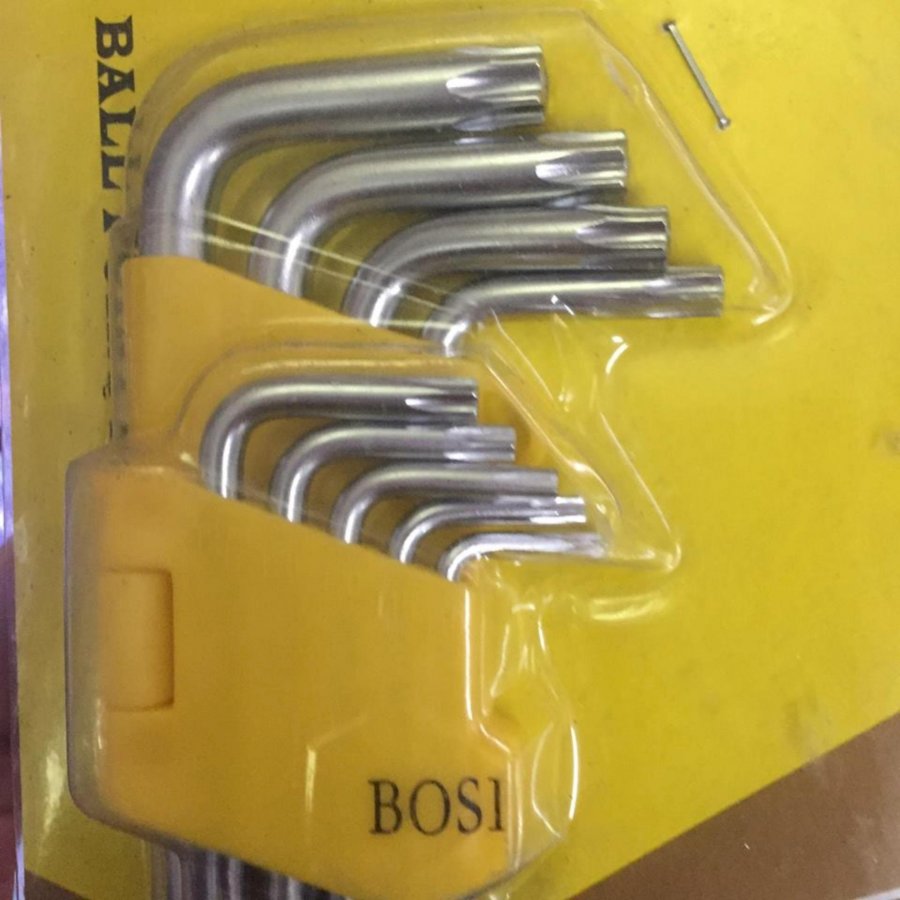 Bộ lục giác 9PCS bi dài BOSI 23-027