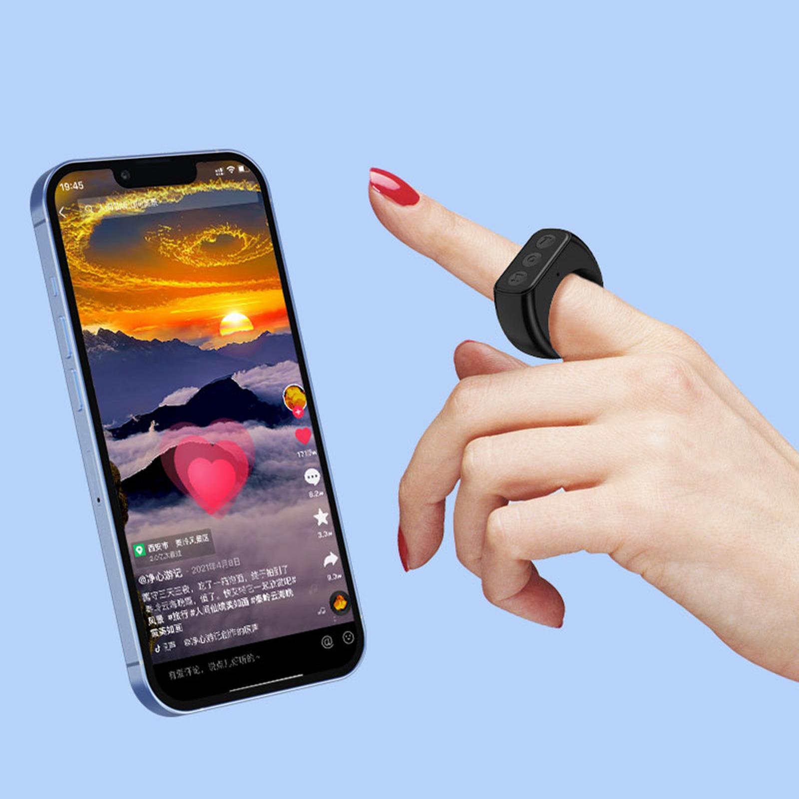 Cellphone Remote Shutter Bluetooth 4.2 Selfie Button Clicker for Android Cell Phone